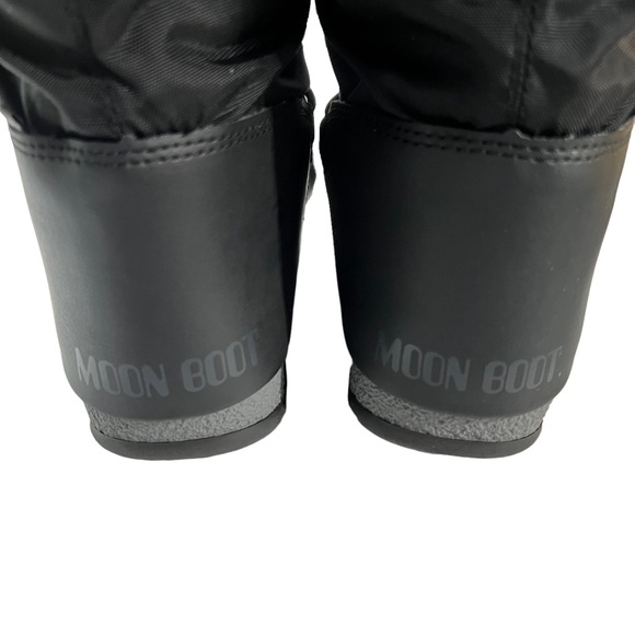 MOON BOOT Monaco WP 2 Faux Fur Collar Tall Boot in Black Women’s Size 5.5 - Picture 13 of 14